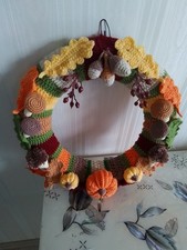 Türkranz gehäkelt herbst gebraucht kaufen  Lahr