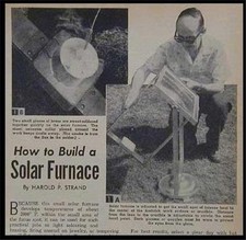 Solar furnace howto for sale  Diamond Point