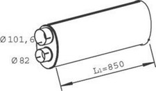Dinex 47308 mittelschalldämpf gebraucht kaufen  Berlin