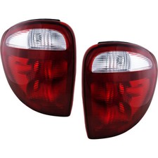 Conjunto de lanterna traseira de halogênio para 2001-2003 Dodge Grand Caravan lente transparente e vermelha 2 peças comprar usado  Enviando para Brazil