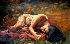 PINTURA FANTASIA WILLIAM OXER LONA ORIGINAL Sonho Tarde Reverie  , usado comprar usado  Enviando para Brazil