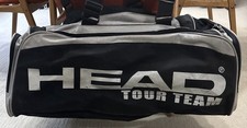 BOLSA DE VIAGEM HEAD TOUR TEAM TÊNIS BADMINGTON RAQUETE PRETA PRATA TAMANHO COMPLETO GROSSA comprar usado  Enviando para Brazil