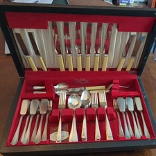 Wooden antique canteen for sale  SEVENOAKS