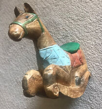 Vintage handcarved painted for sale  UK