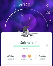 SHINY Salandit Feminino -MlNl P T C - Leia a Descrição comprar usado  Enviando para Brazil