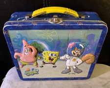 Bob Esponja Calça Quadrada Lancheira em Relevo Estanho 2003 comprar usado  Enviando para Brazil