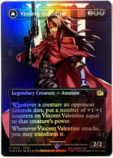 Magic The Gathering Vincent Valentine (Borderless Foil) Final Fantasy 0383 FVII casi nuevo segunda mano  Embacar hacia Mexico