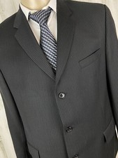 Casaco esportivo Calvin Klein blazer masculino tamanho 46R listrado preto [A-1804] comprar usado  Enviando para Brazil