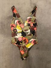 Khaki plunge floral for sale  LONDON