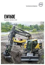 Volvo Construction EW160E 05 / 2015 catalogue brochure excavator Bagger pelle na sprzedaż  PL