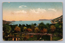 Antique Croatia Postcard GRUZ Lapad Sceniczny widok 1911 na sprzedaż  Wysyłka do Poland