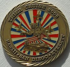 Usado, Moeda desafio EUA USS Abraham Lincoln, 2008 Tiger Cruise, 46mm comprar usado  Enviando para Brazil