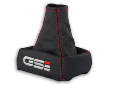 FÜR OPEL ASTRA F 91-02 SCHALTMANSCHETTE SCHALTSACK LEDER + STICKEREI GSi ROT na sprzedaż  PL