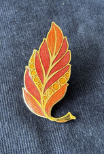 Vintage enamel leaf for sale  BOOTLE