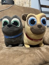 Brinquedo de pelúcia macio Disney Junior Rolly And Bingo Pug filhote de cachorro amigos comprar usado  Enviando para Brazil