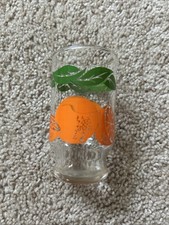 Copo de suco flores de laranjas âncora bebendo agachamento 4 Oz vintage 4” X 2,25”, usado comprar usado  Enviando para Brazil