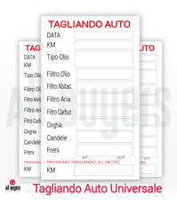 Tagliandi auto etichette usato Tagliandi auto etichette usato  Villamagna