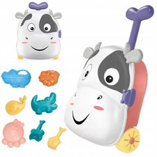 Duży zestaw do piasku walizka krówka młyn konewka 8103K, używany na sprzedaż  PL