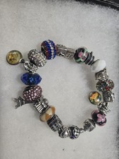 Pulseira pandora cheia com berloques autêntica pelo menos 7 libras esterlinas , usado comprar usado  Enviando para Brazil