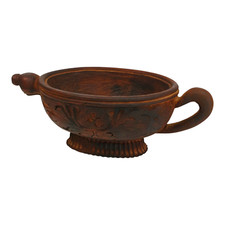 Usado, 1900 Antigo Vaso de Caneca Artesanal Design de Flores Gravadas em Madeira, Colecionável comprar usado  Enviando para Brazil