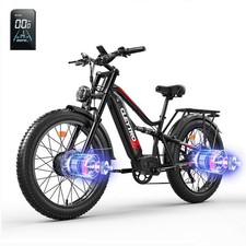 Bicicleta elétrica 26" 1500W E-Bike para adultos motor duplo bicicleta MTB 37mph pneu gordo comprar usado  Enviando para Brazil