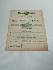 Magnat Debon 175 Type L.M.C. de 1956 Prospectus Catalogue Brochure Moto na sprzedaż  Wysyłka do Poland