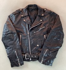 Vintage leather biker for sale  ROYSTON