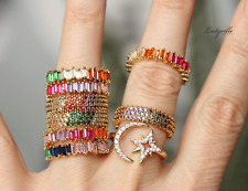 Ring zirkonia baguette gebraucht kaufen  Berlin