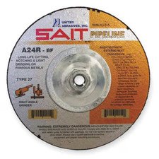 SAIT | 22062 | Roda de corte e rebolo tipo 27 | 9" X 1/8" X 5/8"-11 | 10 PACOTES comprar usado  Enviando para Brazil