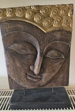 Buddha carved wood for sale  LEVEN