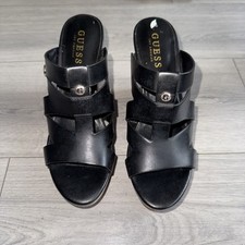 Black leather guess for sale  LONDON