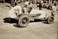 Foto negativa de 1948 piloto de carro de corrida MATTSON vencedor pista suja corrida automática comprar usado  Enviando para Brazil
