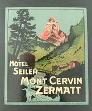 Hotel seiler zermatt d'occasion  Expédié en Belgium