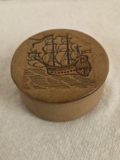 Vintage leather cufflinks for sale  MORECAMBE