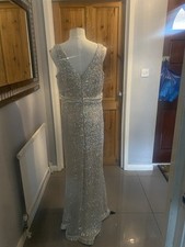 Glamorous silver sequin for sale  MITCHAM
