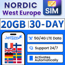 Scheda sim nordic usato  Spedire a Italy