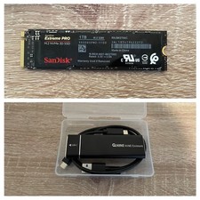 1TB NVMe M.2 PCIe SSD disco rígido HD HDD + gabinete SanDisk Extreme PRO 3D comprar usado  Enviando para Brazil