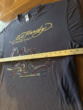 Camiseta Ed Hardy por Christian Audigier Dragon Graphic Strass XXL Preta comprar usado  Enviando para Brazil