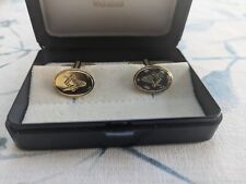 Masonic cufflinks oval for sale  UK