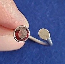 Ring edelstahl roter gebraucht kaufen  Kirchberg
