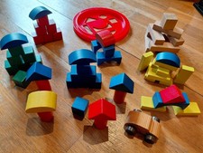 Holzbausteine verschiedenen fa gebraucht kaufen  Dormagen