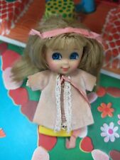 Vintage Mattel Liddle Kiddles Beddy Bye Biddle z leżakiem i szlafrem htf  na sprzedaż  Wysyłka do Poland