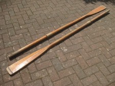 Vintage wooden oars for sale  CHERTSEY