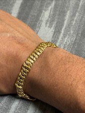 Bracelet gourmette jaune d'occasion  Aulnay-sous-Bois