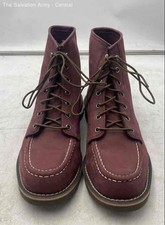 Botas de combate Carhartt masculinas de couro vermelho com cadarço no tornozelo ao ar livre tamanho 11 comprar usado  Enviando para Brazil