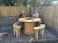 Reclaimed wooden spool for sale  NEWCASTLE UPON TYNE