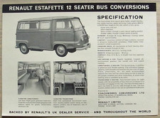 Renault estafette caravan for sale  LEICESTER