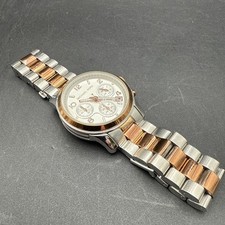 Relógio cronógrafo feminino Michael Kors MK 5315 Runway prata e ouro comprar usado  Enviando para Brazil