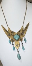 Vtg brass turquoise for sale  Dumont