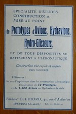 1927 pub letord d'occasion  Yport